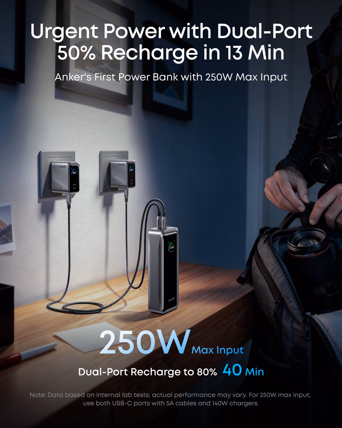 Anker Prime Power Bank (26K, 300W) view 4