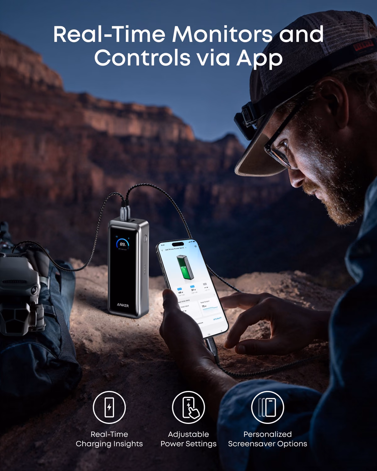 Anker Prime Power Bank (26K, 300W) view 6