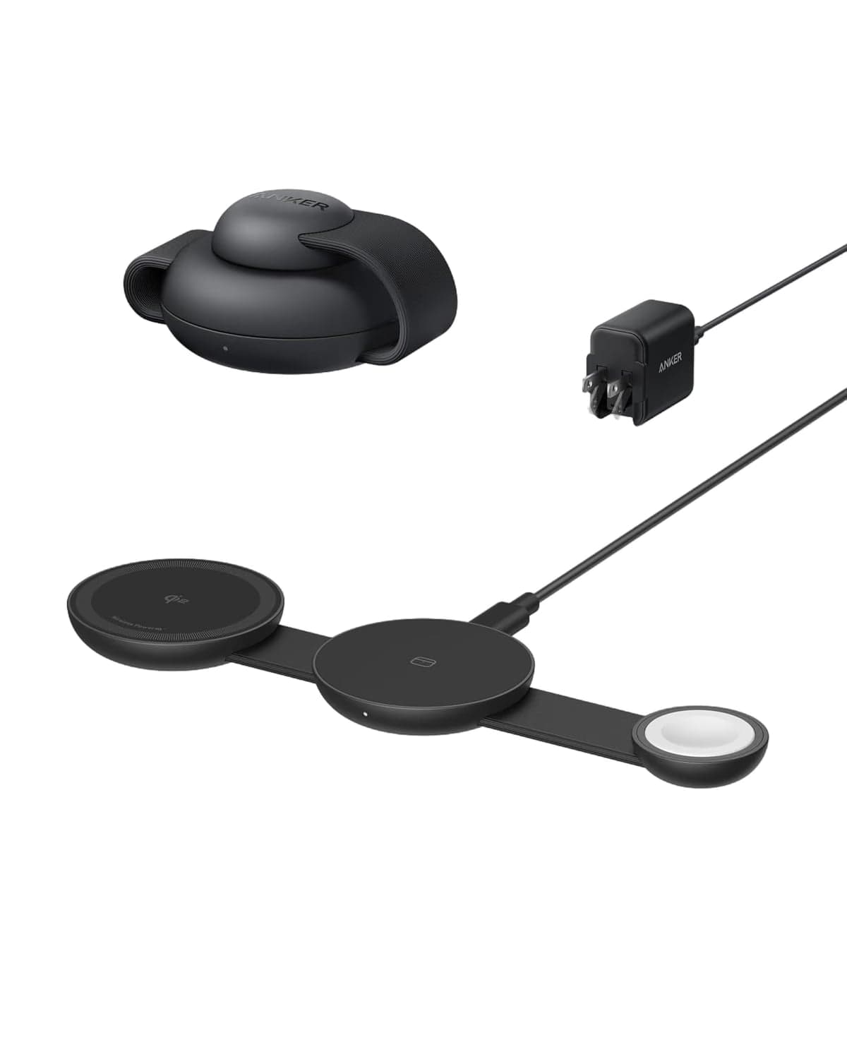 Anker MagGo Wireless Charging Station (3-in-1, Foldable Pad)