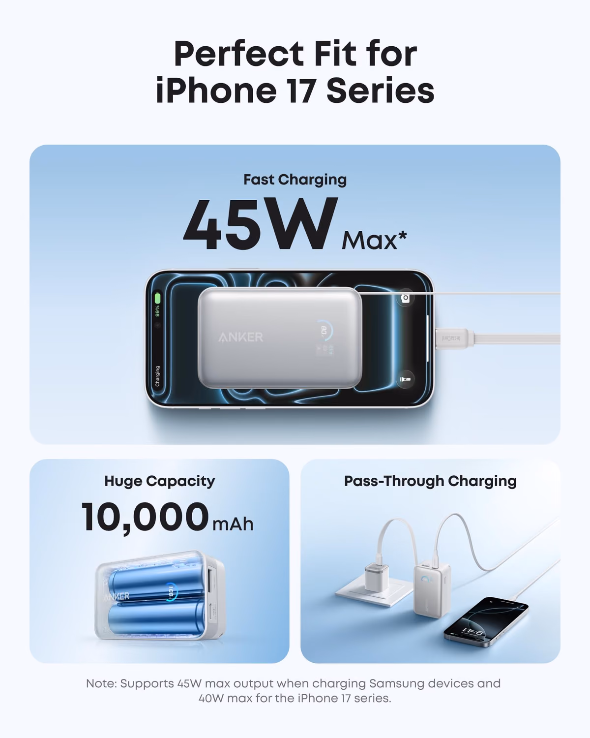Anker Nano Power Bank (10K, 45W, Built-In Retractable USB-C Cable) view 3