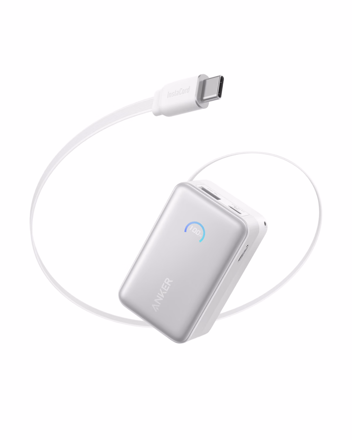 Anker Nano Power Bank (10K, 45W, Built-In Retractable USB-C Cable)