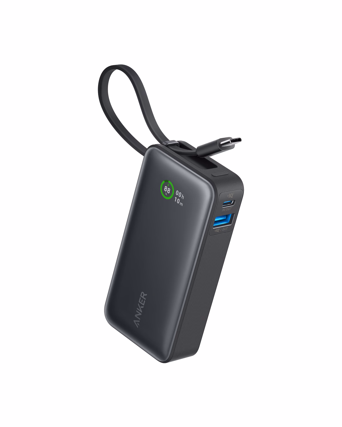 Anker Nano Power Bank (30W, Built-In USB-C Cable)