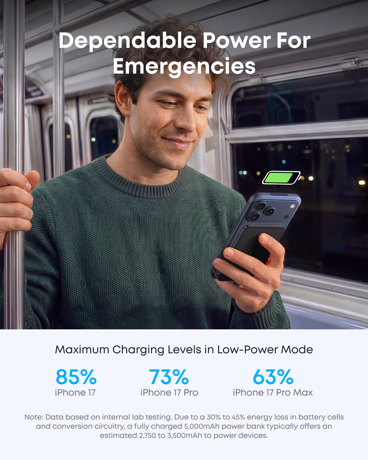 Anker Nano Power Bank (5K, MagGo, Slim) view 6