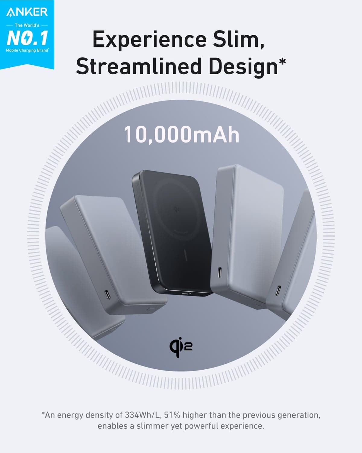 Anker MagGo Power Bank (10K, Slim) view 2