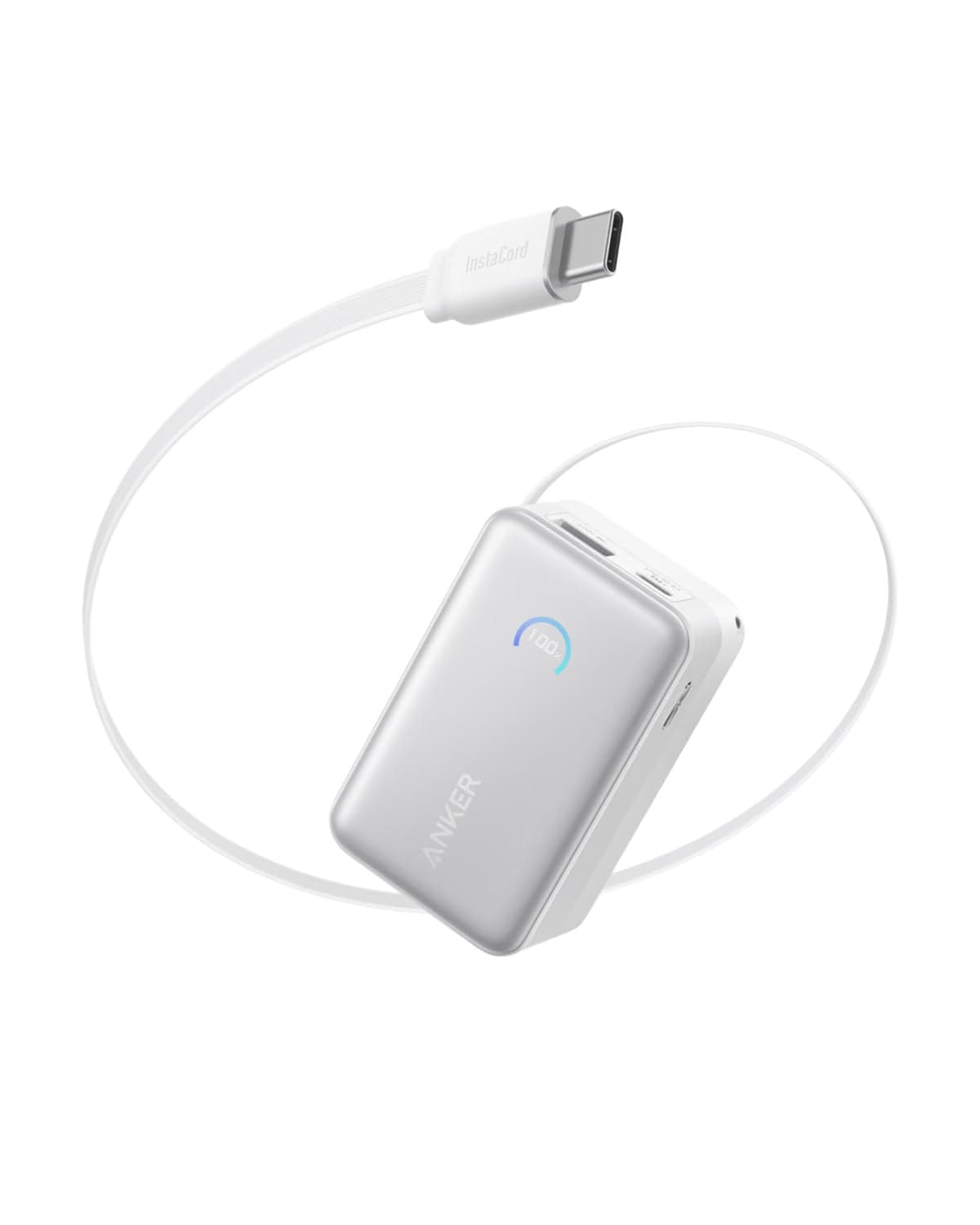 Anker Nano Power Bank (10K, 45W, Built-In Retractable USB-C Cable)