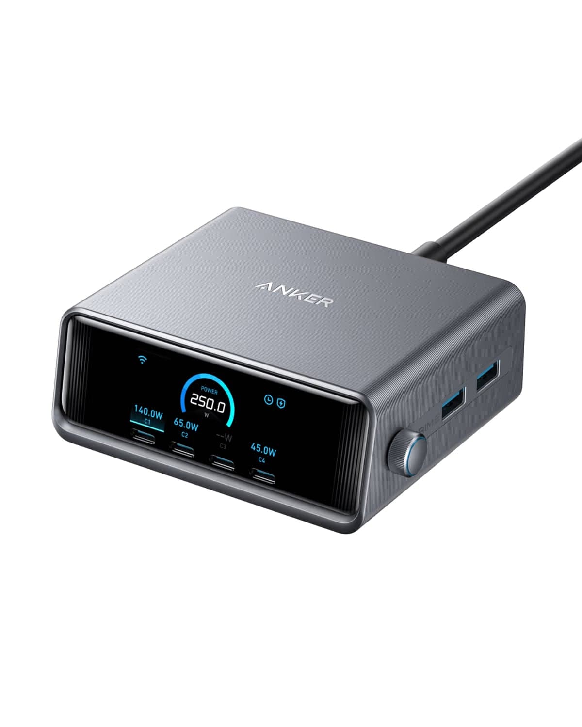 Anker Prime Charger (250W, 6 Ports, GaNPrime)
