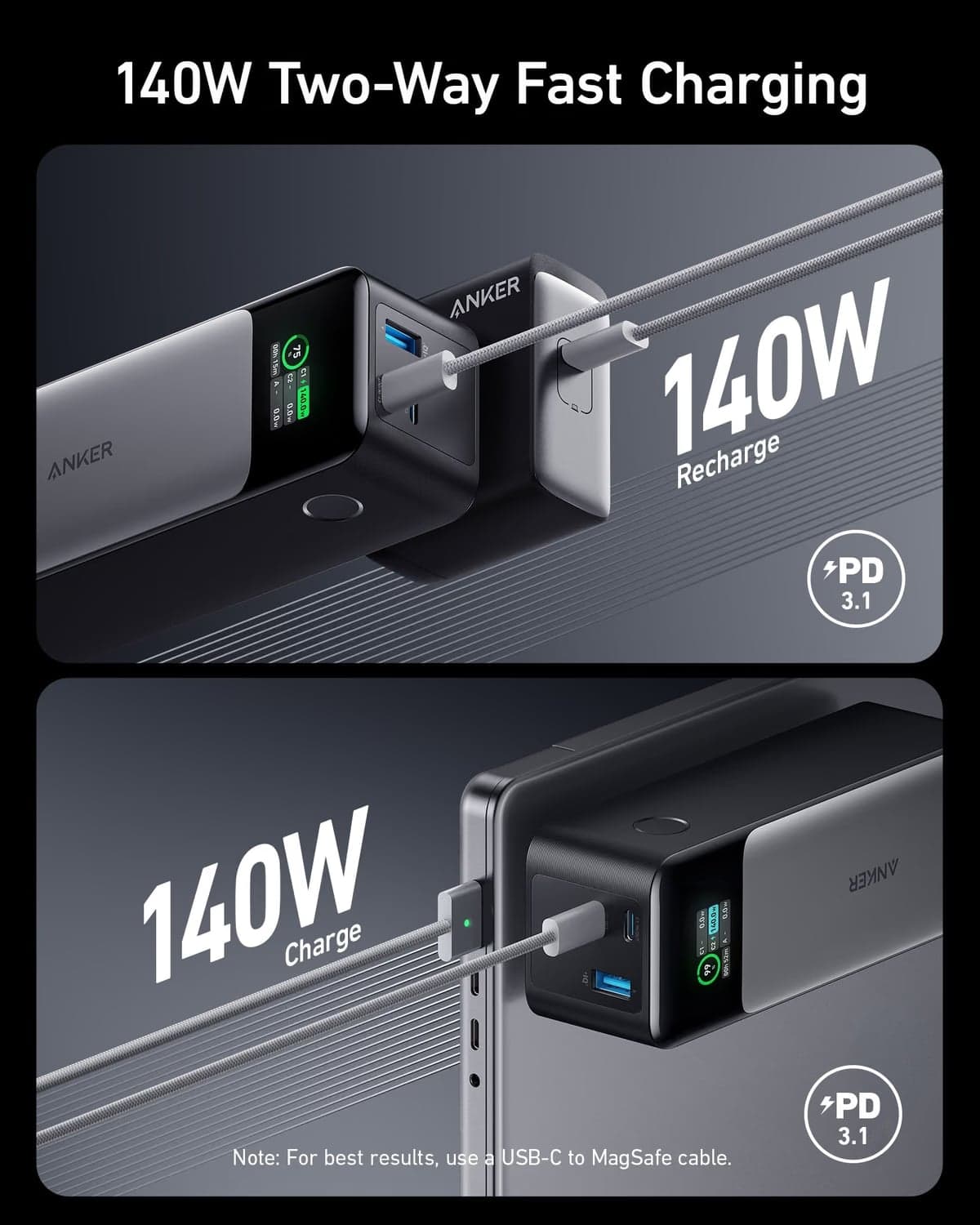 Anker 737 Power Bank (PowerCore 24K) view 2